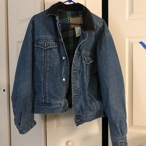 Vintage Gap Flannel Lined Denim Jacket